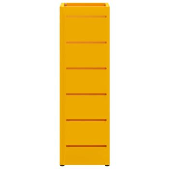 ARDEBO.de - Regenschirmständer Senfgelb Metall Standard Regenschirmständer