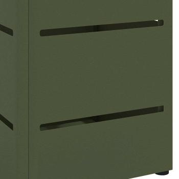 Regenschirmständer Olivgrün Metall Mittel Rechteckig