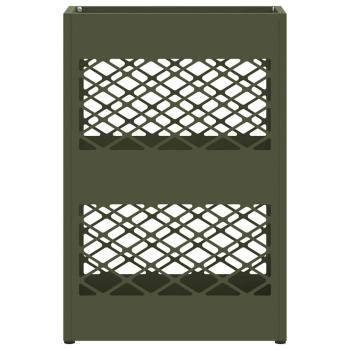 Regenschirmständer Olivgrün Metall Mittel Rechteckig Modern