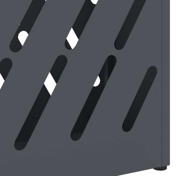 Regenschirmständer Anthrazit Metall Mittel Regenschirmständer