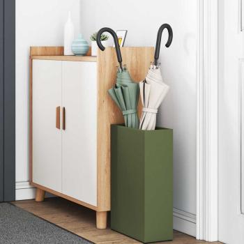 Regenschirmständer Olivgrün Metall Mittel Rechteckig Modern