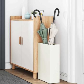 Regenschirmständer Weiß Holz Mittel Stauraum Regenschirmständer