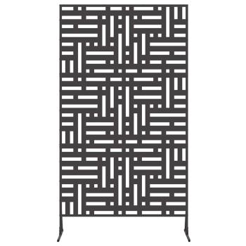 Sichtschutz 180 cm schwarzer Stahl