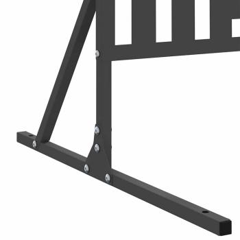 Sichtschutz 180 cm schwarzer Stahl