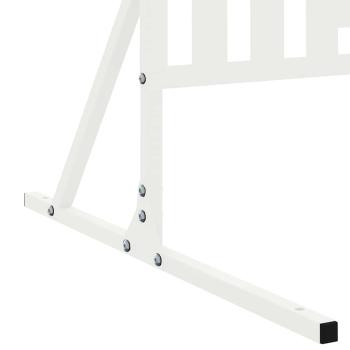 Großes Metallzaunpanel Weiß Pulverbeschichteter Stahl