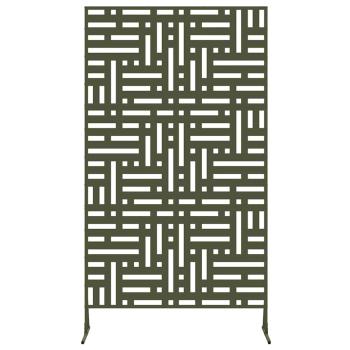 Metallzaunpaneel Olivgrün Metall Groß Gittermuster