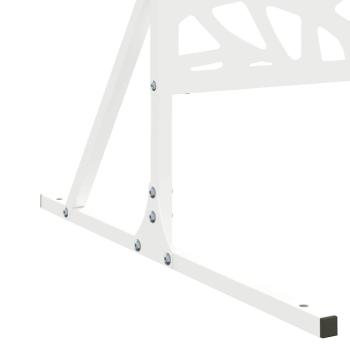 Stahlzaunpaneel Weiß Pulverbeschichteter Stahl Standard Langlebig