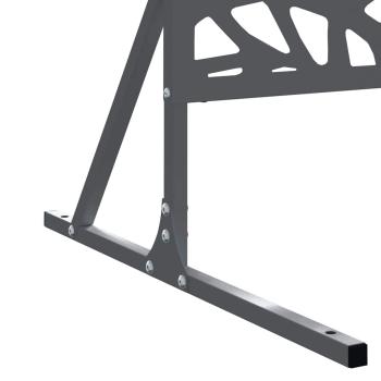 Metallzaunpanel Anthrazit Metall Groß Muster Außen Metallzaun