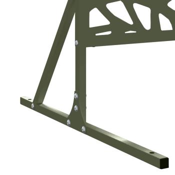 Metallzaun-Element Olivgrün Pulverbeschichteter Stahl Standard