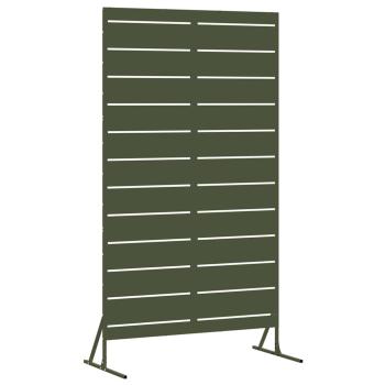 ARDEBO.de - Metallzaunpanel Olivgrün Pulverbeschichteter Stahl