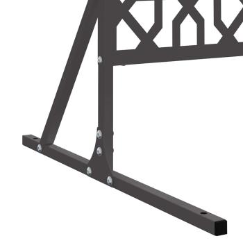 Metallzaunpanel Schwarz Metall Groß Muster Zaunpanel