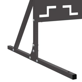 Metallzaunpanel Schwarz Metall Groß Dekorative Intarsien