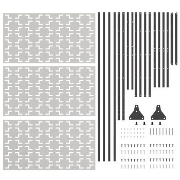 Edelstahl-Zaunpanel Edelstahl Groß Dekorative Intarsien Zaunpanel