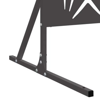 Metallzaun-Panel Schwarz Metall Groß Dekorative Intarsien