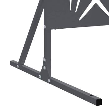 Metallzaun-Panel Anthrazit Metall Groß Muster