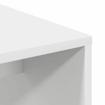 Weißer Schreibtisch Weiß MDF Kompakt Dekorative Intarsien
