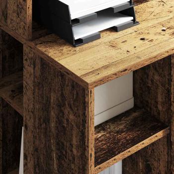 Tisch mit Stauraum Alte Holz 90x48x101.5 cm Holzwerkstoff
