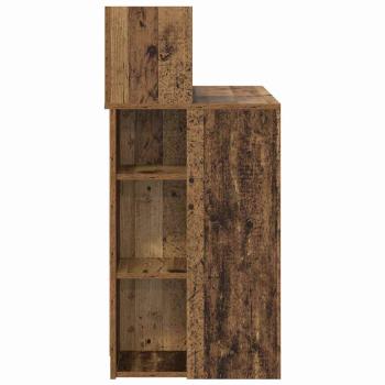 Tisch mit Stauraum Alte Holz 90x48x101.5 cm Holzwerkstoff