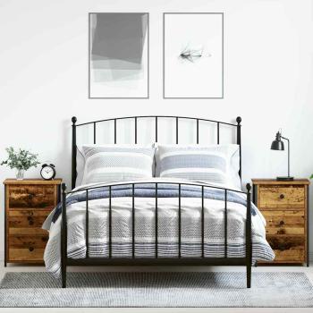 ARDEBO.de - Alte Holz Nachttische Alte Holz Spanplatte, Metall Mittel