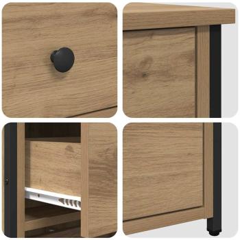 Artisan Eiche Nachttische Artisan Eiche Holzwerkstoff Kompakt