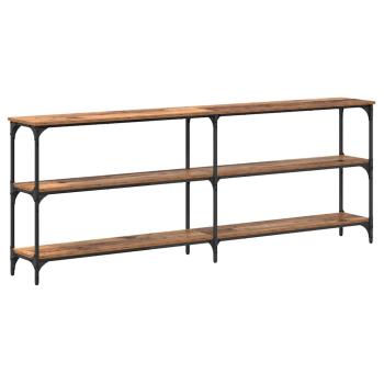 Konsolentisch Altholz 200x29x75 cm Brett Holz