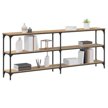 Konsolentisch Massivholz Eiche 200x29x75 cm Mehrschichtholz