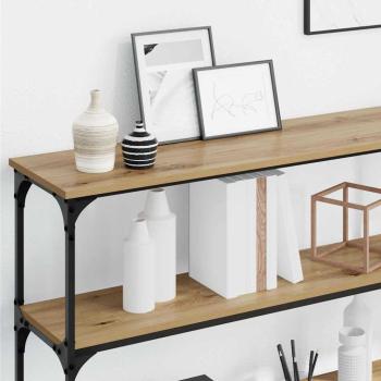 Konsolentisch Massivholz Eiche 200x29x75 cm Mehrschichtholz