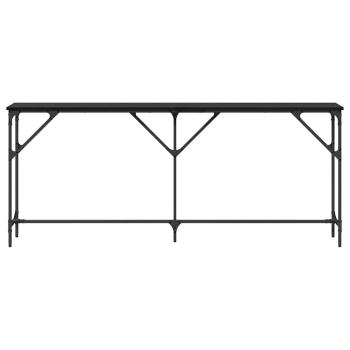 Konsolentisch Schwarz Eiche 180x23x75 cm Engineered Wood