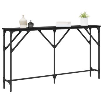 Konsolentisch Schwarz Eiche 140x23x75 cm Holzwerkstoff