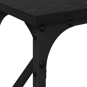 Konsolentisch Schwarz Eiche 140x23x75 cm Holzwerkstoff
