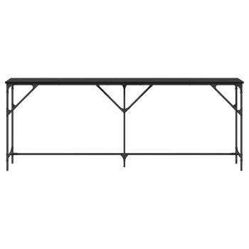 Konsolentisch Schwarzes Eichenholz 200x29x75 cm Holzwerkstoff