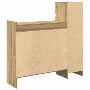 Schuhschrank Handgefertigte Eiche 100,5x28x100 cm Ingenie Holz
