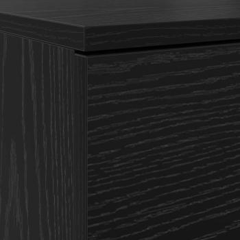 Schuhschrank Schwarz Eiche 100.5x28x100 cm MDF