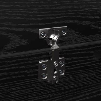 Schuhschrank Schwarz Eiche 100.5x28x100 cm MDF