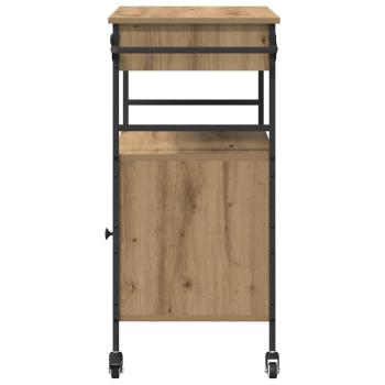 Küchenwagen Artisan-Eiche 56x43x89,5 cm Ingenieurholz