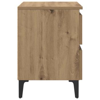 Nachttisch Eichenholz 40x35x50 cm Holzwerkstoff