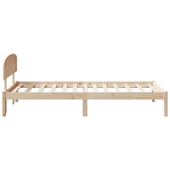Bettgestell mit Kopfteil 100x200 cm Massivholz Kiefer