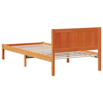 Kiefernholz Bettgestell Gewachst Braun Massivholz 100 x 200 cm