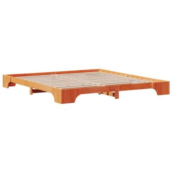 Bettrahmen Wachsbrown Massivholz Kiefer 180 x 200 cm Bettrahmen