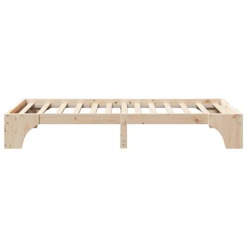 Bettgestell Natur Massivholz Kiefer 100 x 200 cm Langlebig