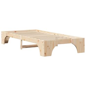 Bettgestell Natur Massivholz Kiefer 100 x 200 cm Langlebig
