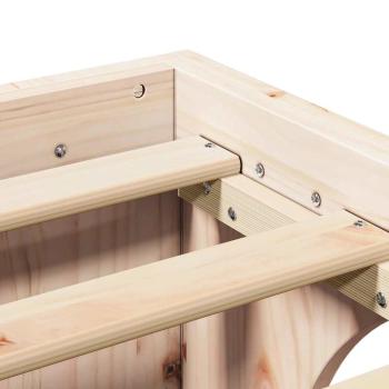 Bettgestell Natur Kiefernholz 90 x 190 cm