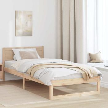 ARDEBO.de - Bettgestell Natur Massivholz Kiefer Einzel Robust Bettgestell
