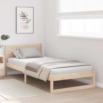 Bettgestell Natur Massivholz Kiefer Einzel Robust Bettgestell