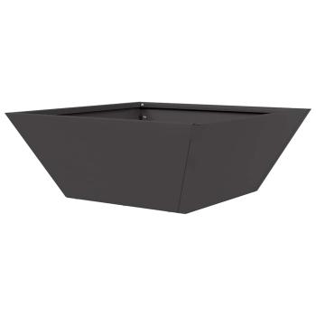 Metallpflanzgefäß Schwarz Metall 40 x 40 x 15 cm Pflanzgefäße
