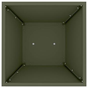 Pflanzenständer Olivgrün Metall 35 x 35 x 73 cm Pflanzgefäße