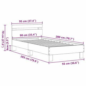 Altes Holz Einzelbett Massivholz Einzel Langlebig Rustikal