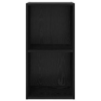 Wandmontierter TV-Schrank Schwarz Eiche 37x37x72 cm Engineering Holz