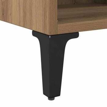 TV Stand Artisan Eiche Verleimtes Holz, Metall Mittel TV Stand