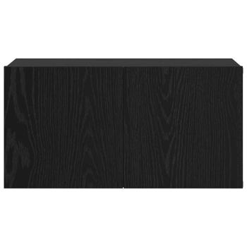 TV Schrank Set Schwarze Eiche Holzwerkstoff Mittel TV Schrank